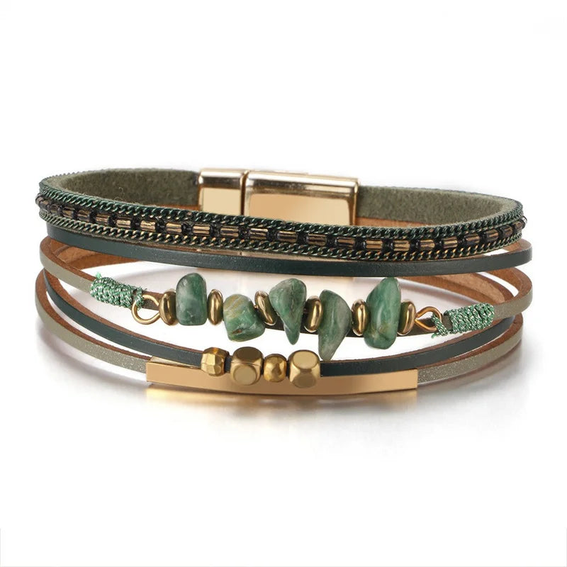 Genuine Leather Wrap Bracelet