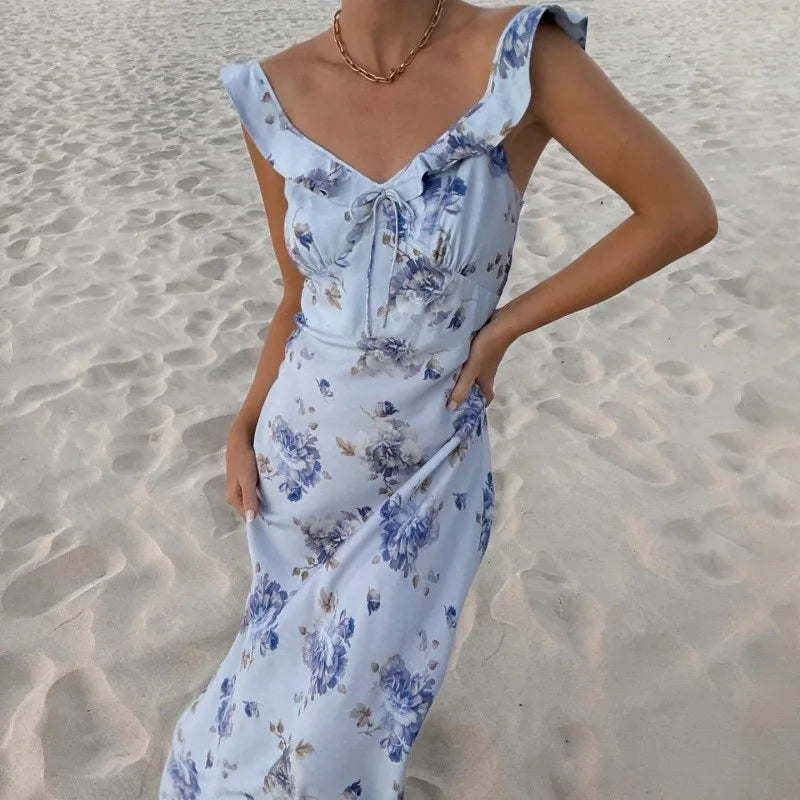 Elegant Floral Print Dress
