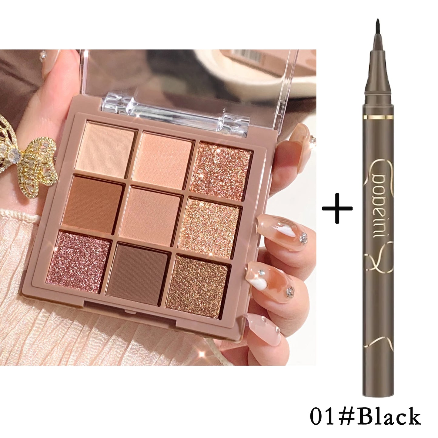 9 Colors Sakura Christmas Eyeshadow Palette