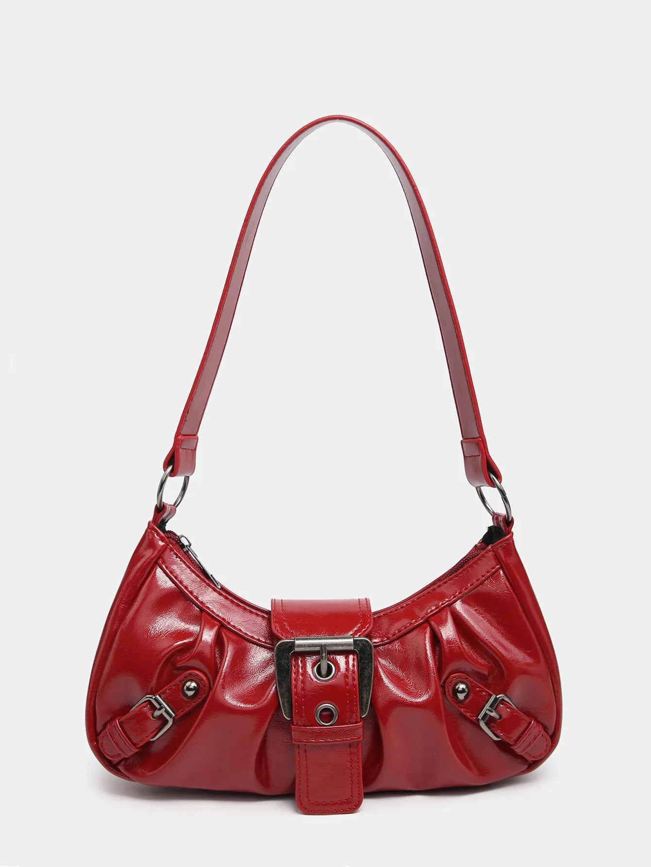 Retro Y2K Spicy Girl Leather Armpit Bag