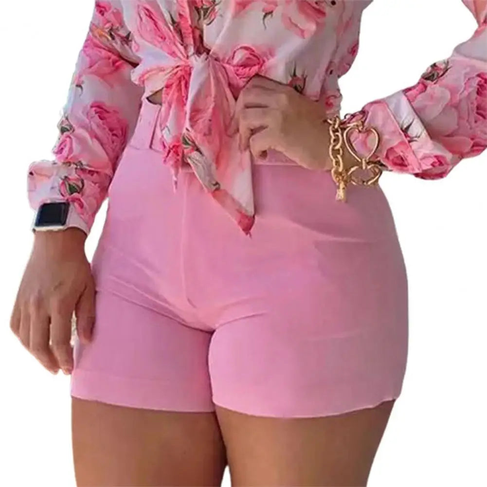 Chic Summer High Waist Office Shorts for Women