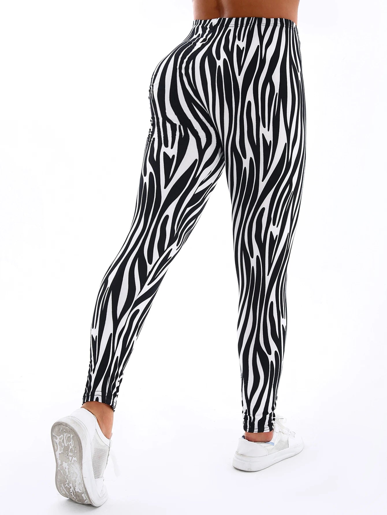 Casual Stripe Workout Leggings