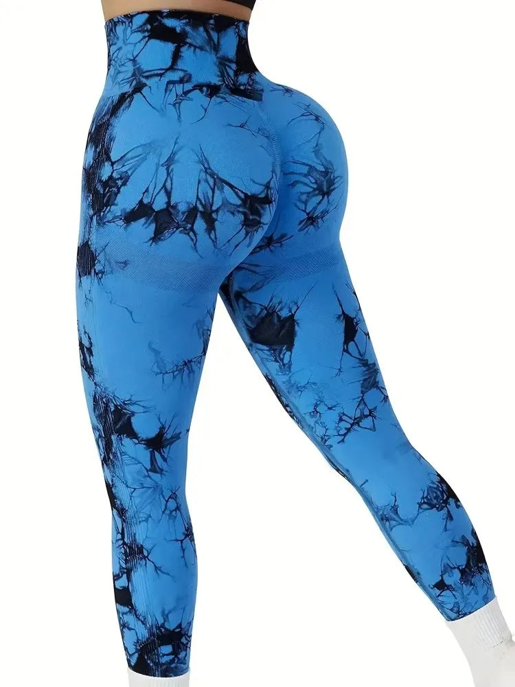 Seamless Tie Dye Yoga Leggings