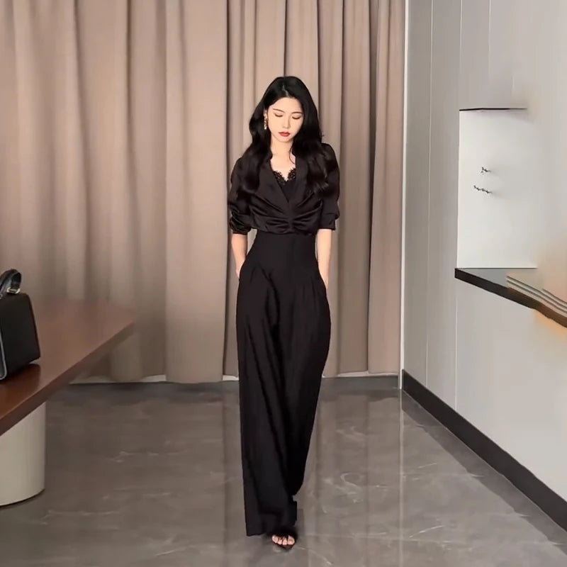 Ultra High Waist Wide Leg Trousers