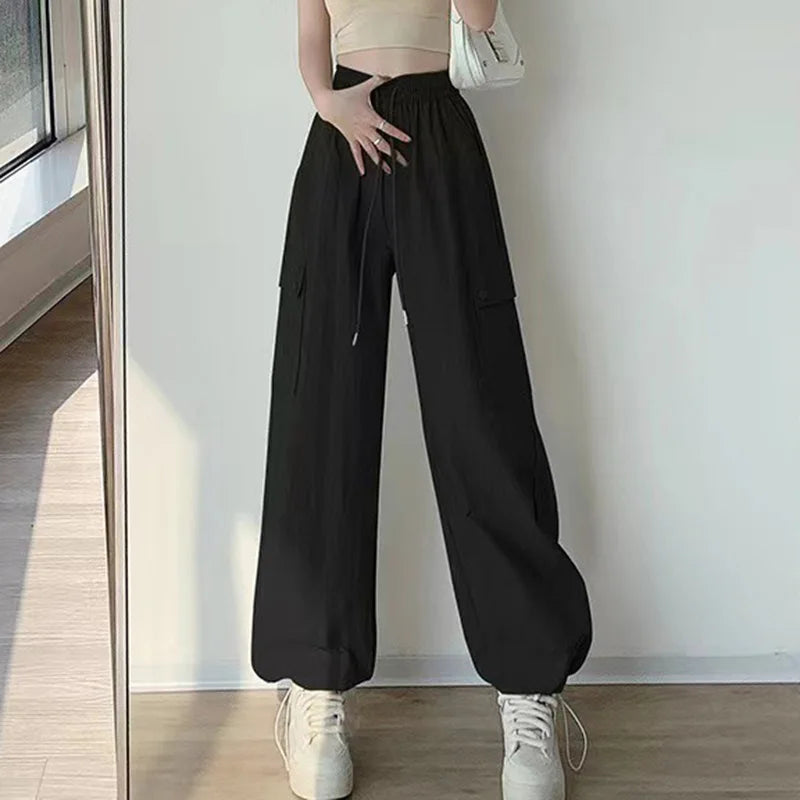 Green High Waist Wide Leg Pants