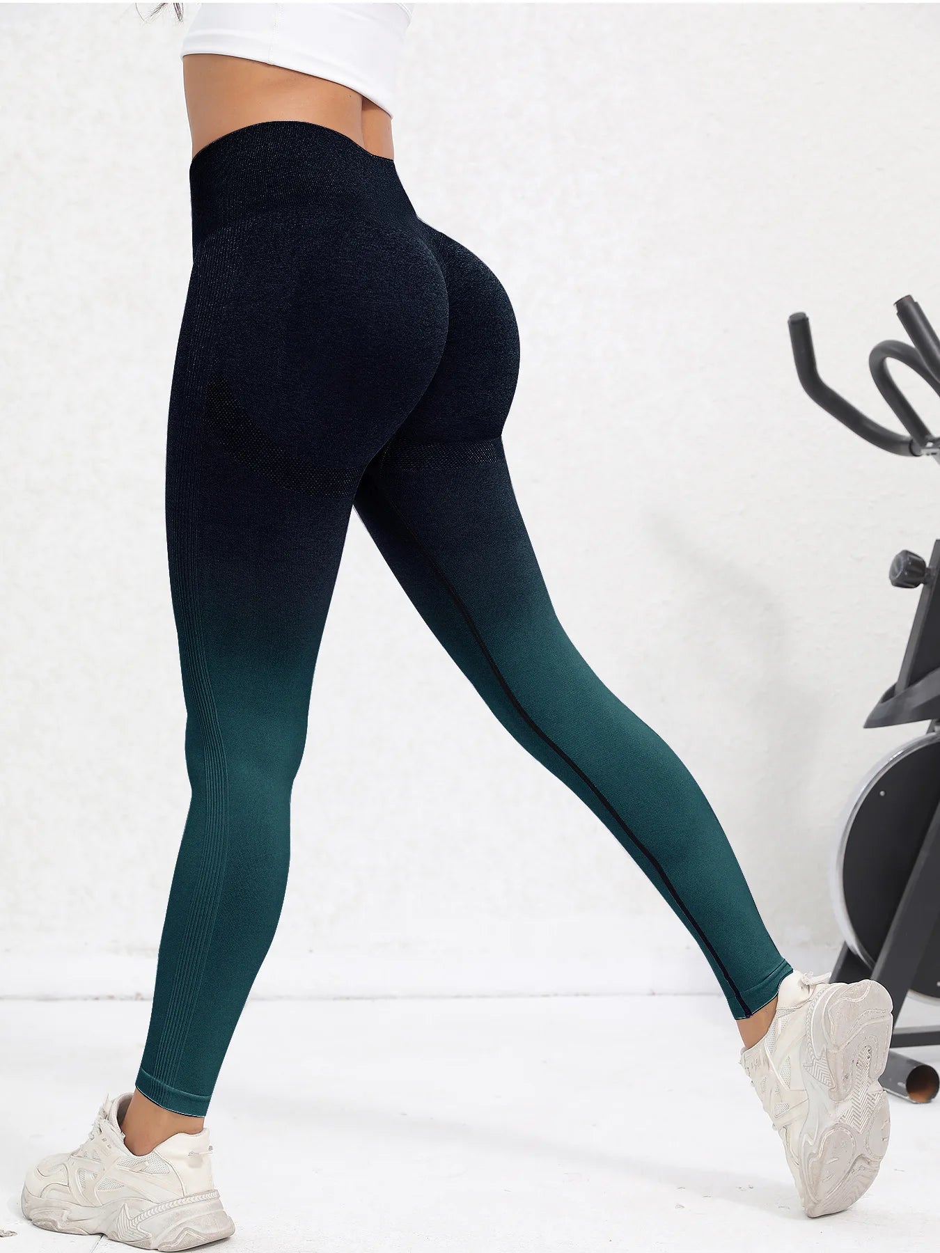 High Waist Gradient Leggings for Women