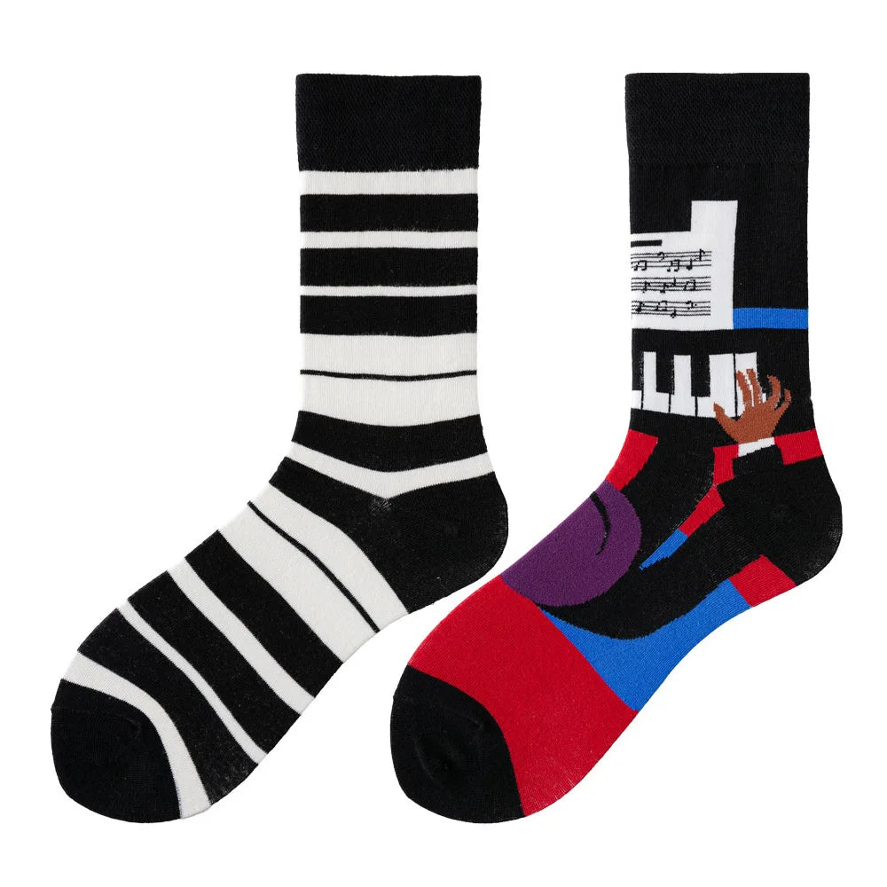 Cool Jacquard Cartoon Socks