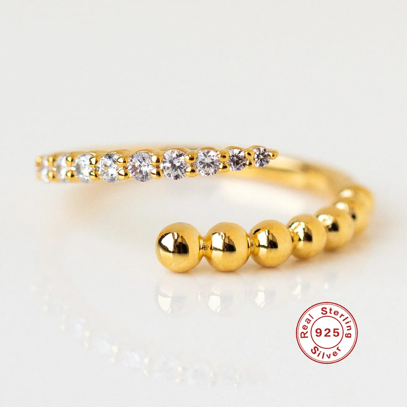 18K Gold Plated Snake Ring