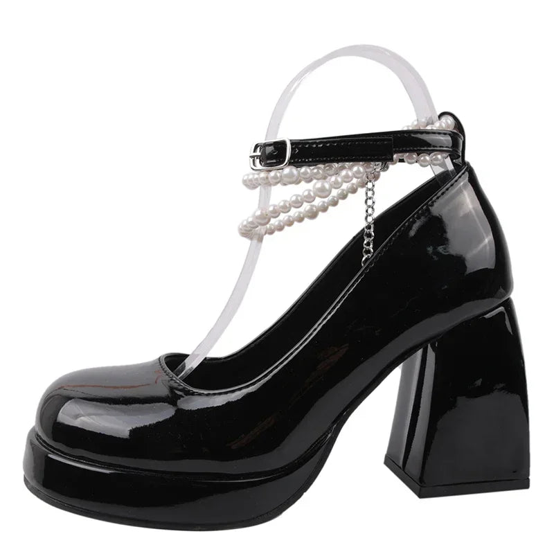 Retro Mary Jane High Heels