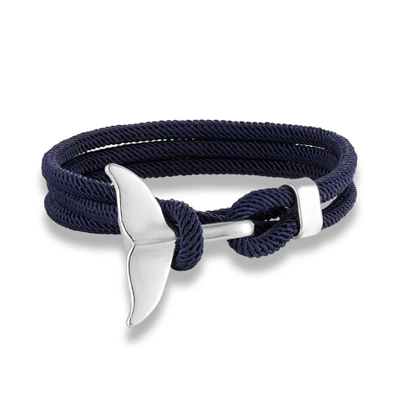 Whale Tail Anchor Multilayer Bracelet