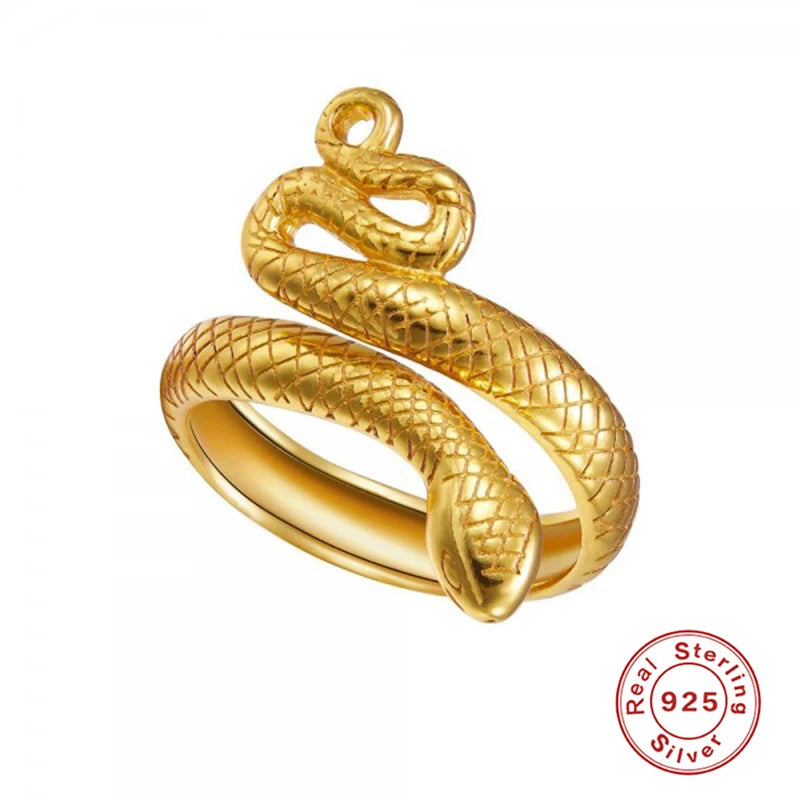 18K Gold Plated Snake Ring