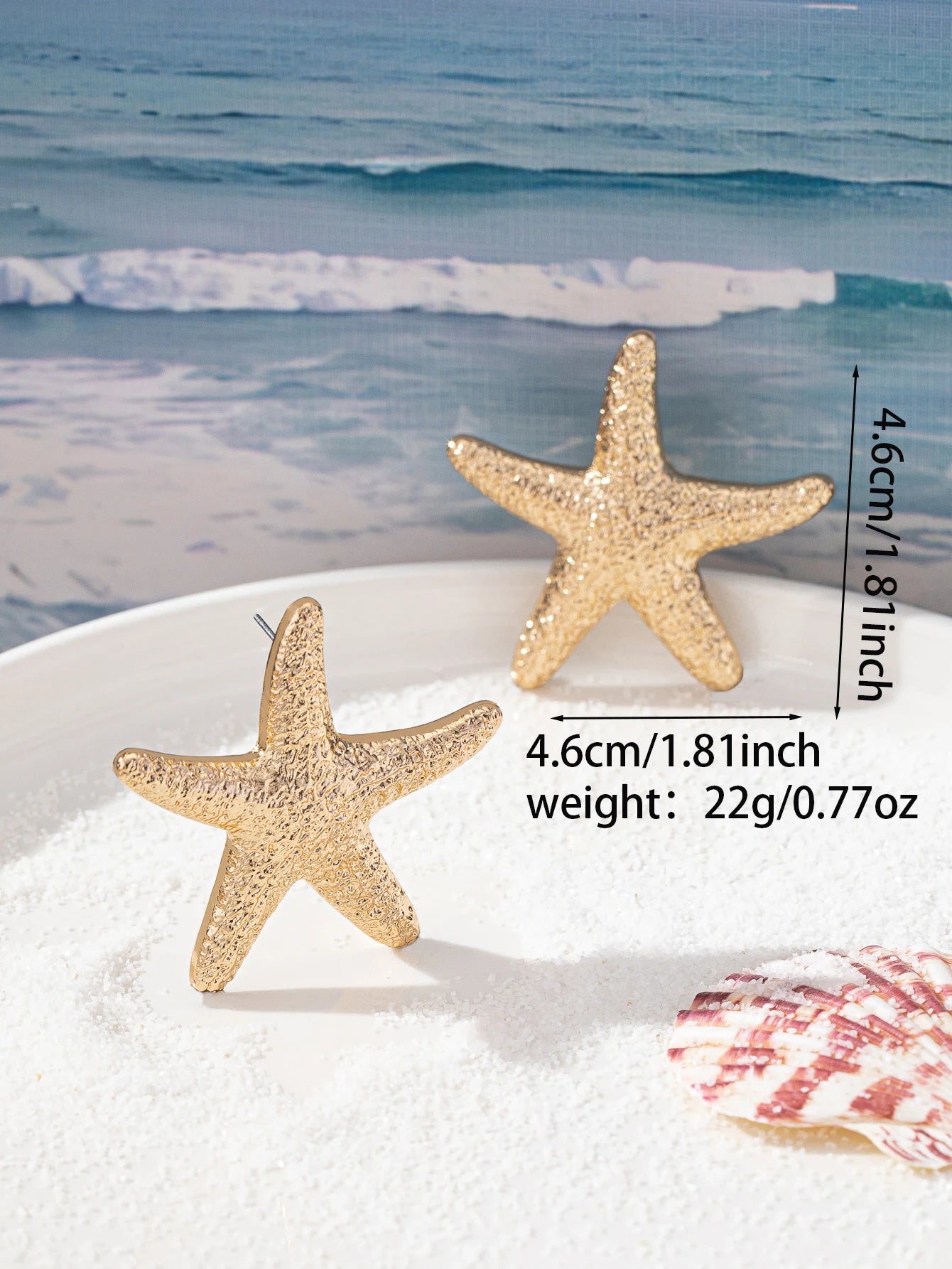Sea Tie Wind Starfish Earrings