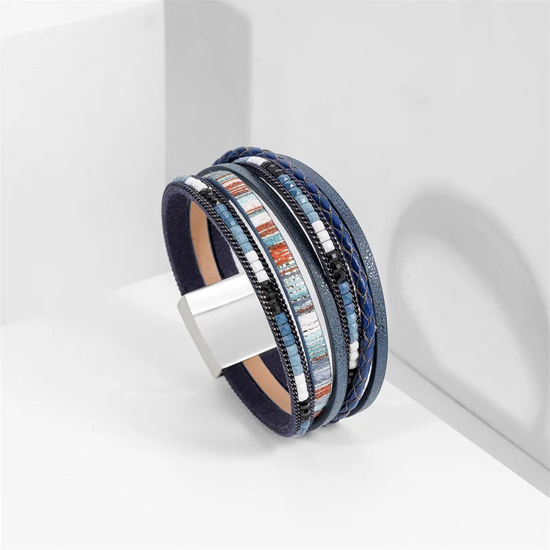 Genuine Leather Wrap Bracelet