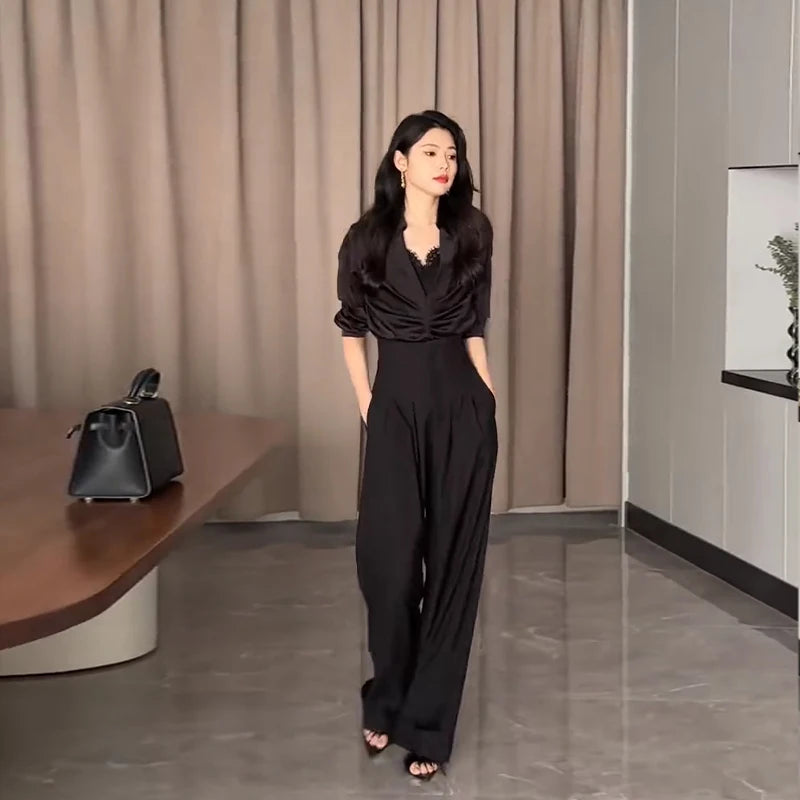 Ultra High Waist Wide Leg Trousers