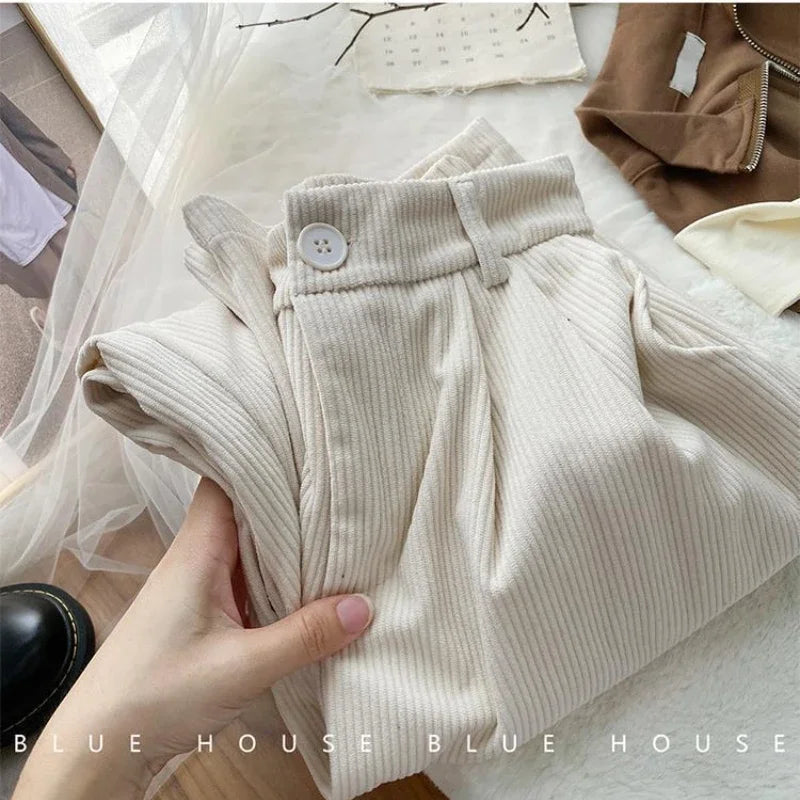 Corduroy Straight Pants