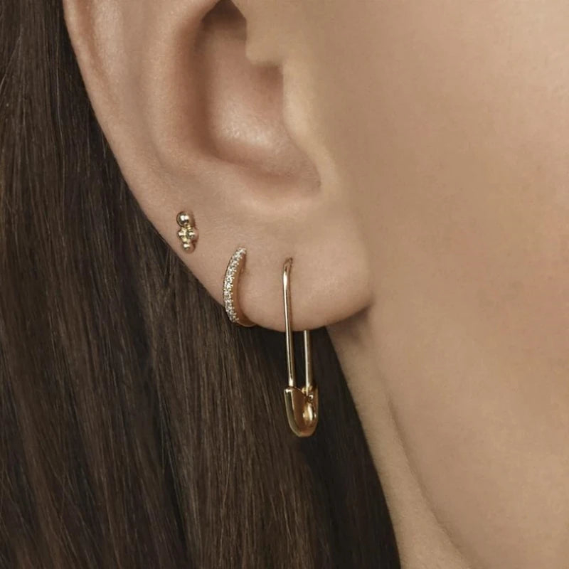 Paper Clip Pin Earrings