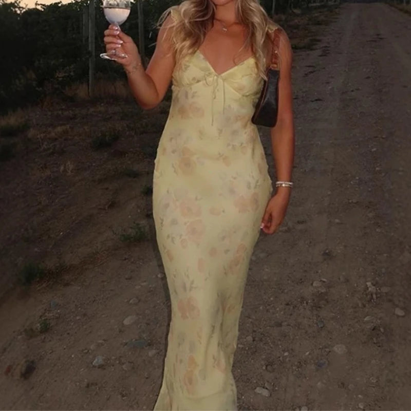 Elegant Floral Print Dress