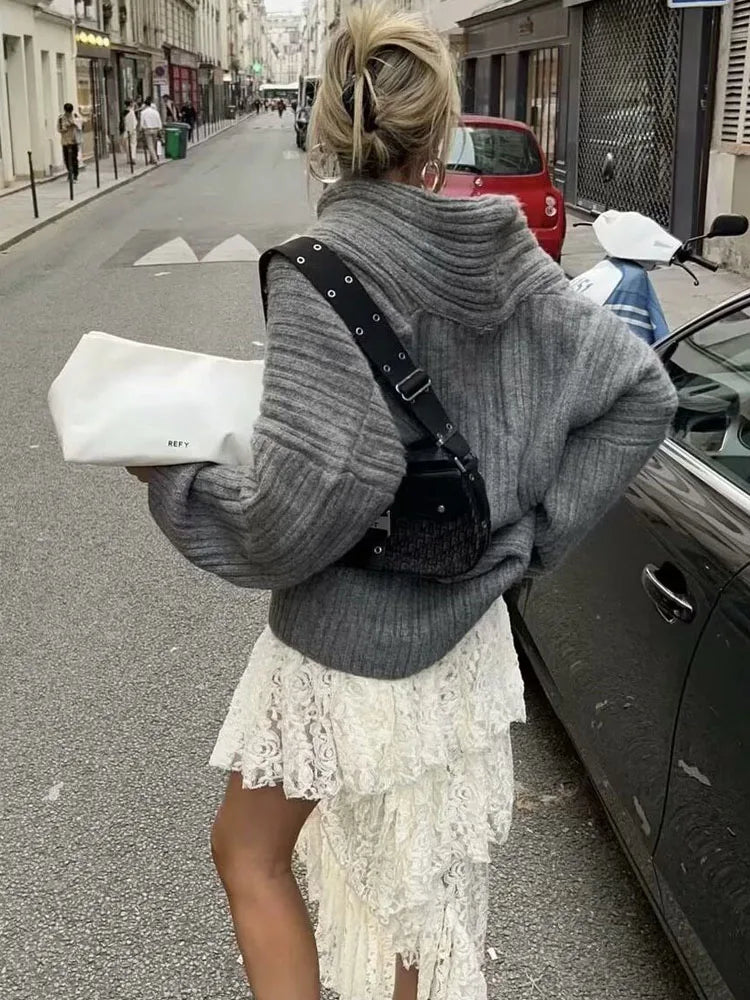 Lazy Look Vintage Knit Sweater