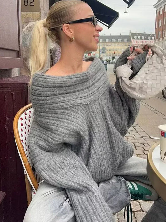 Lazy Look Vintage Knit Sweater