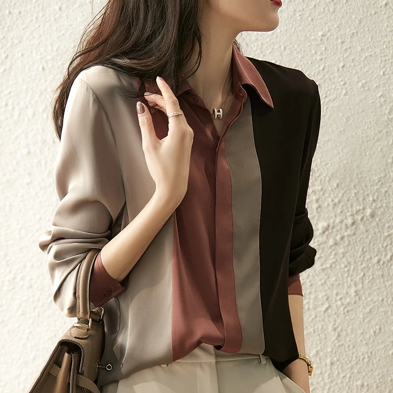 Striped Chiffon Shirt