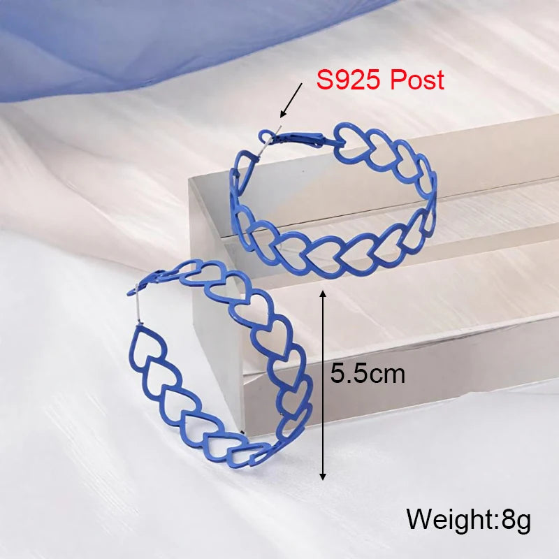 Bohemian Blue Geometric Earrings