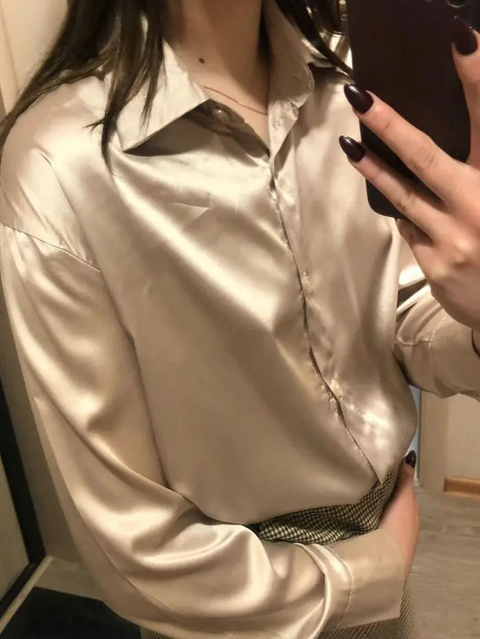 Vintage Satin Blouse