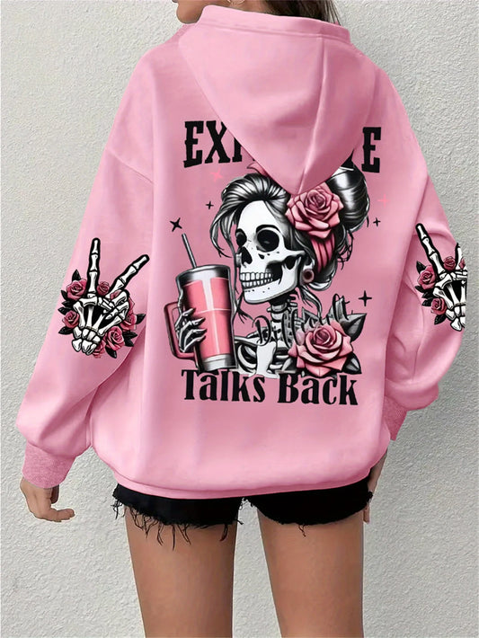 Funny Talk Back Vintage Hoodie