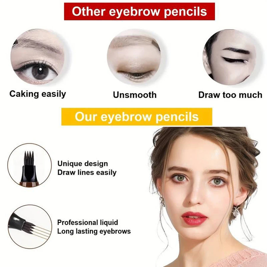 Waterproof  Microblading Liquid Eyebrow Pencil