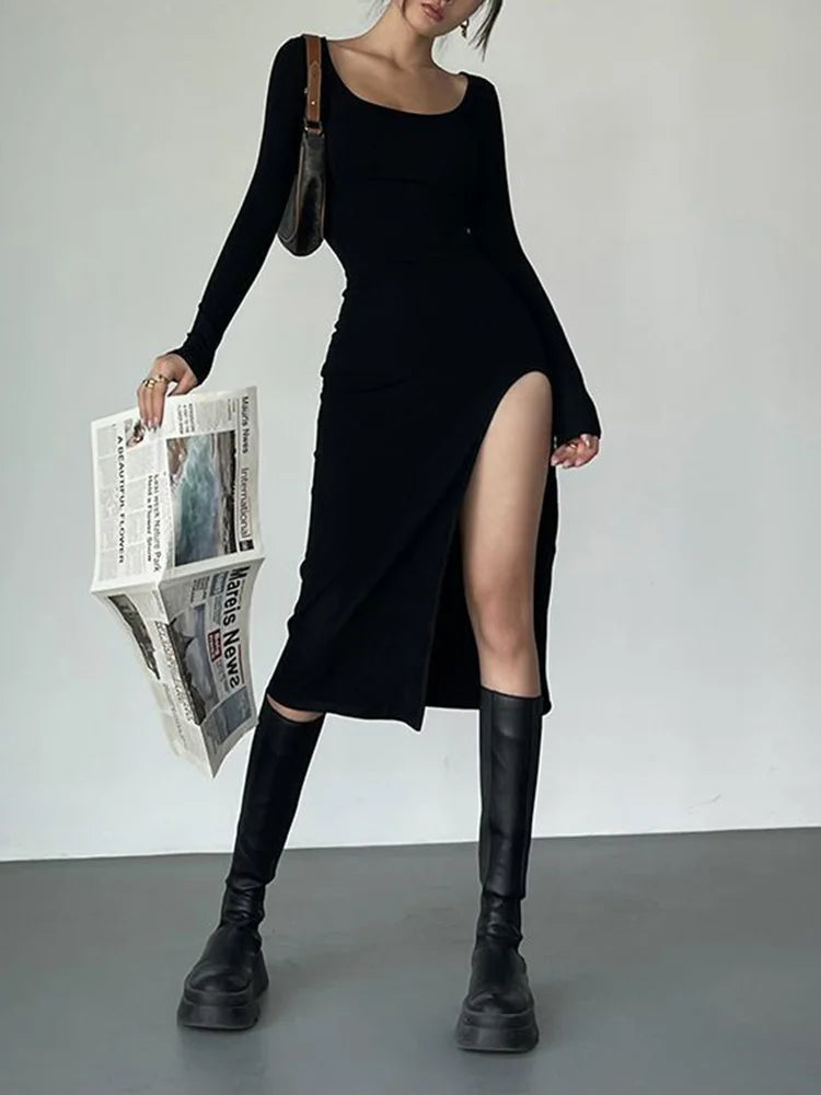 Long Sleeve Midi Dress