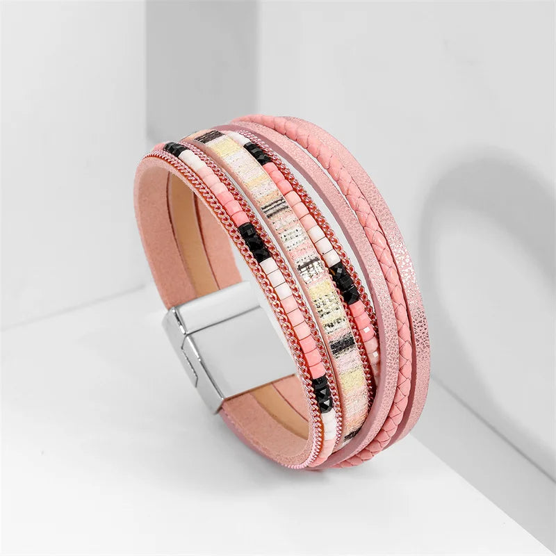 Genuine Leather Wrap Bracelet