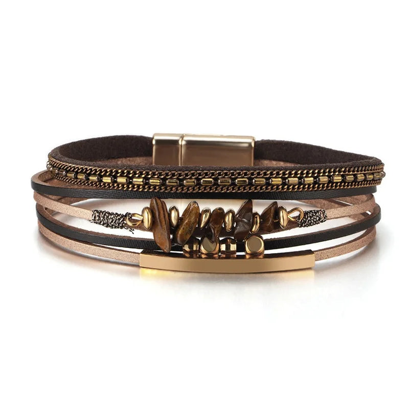 Genuine Leather Wrap Bracelet