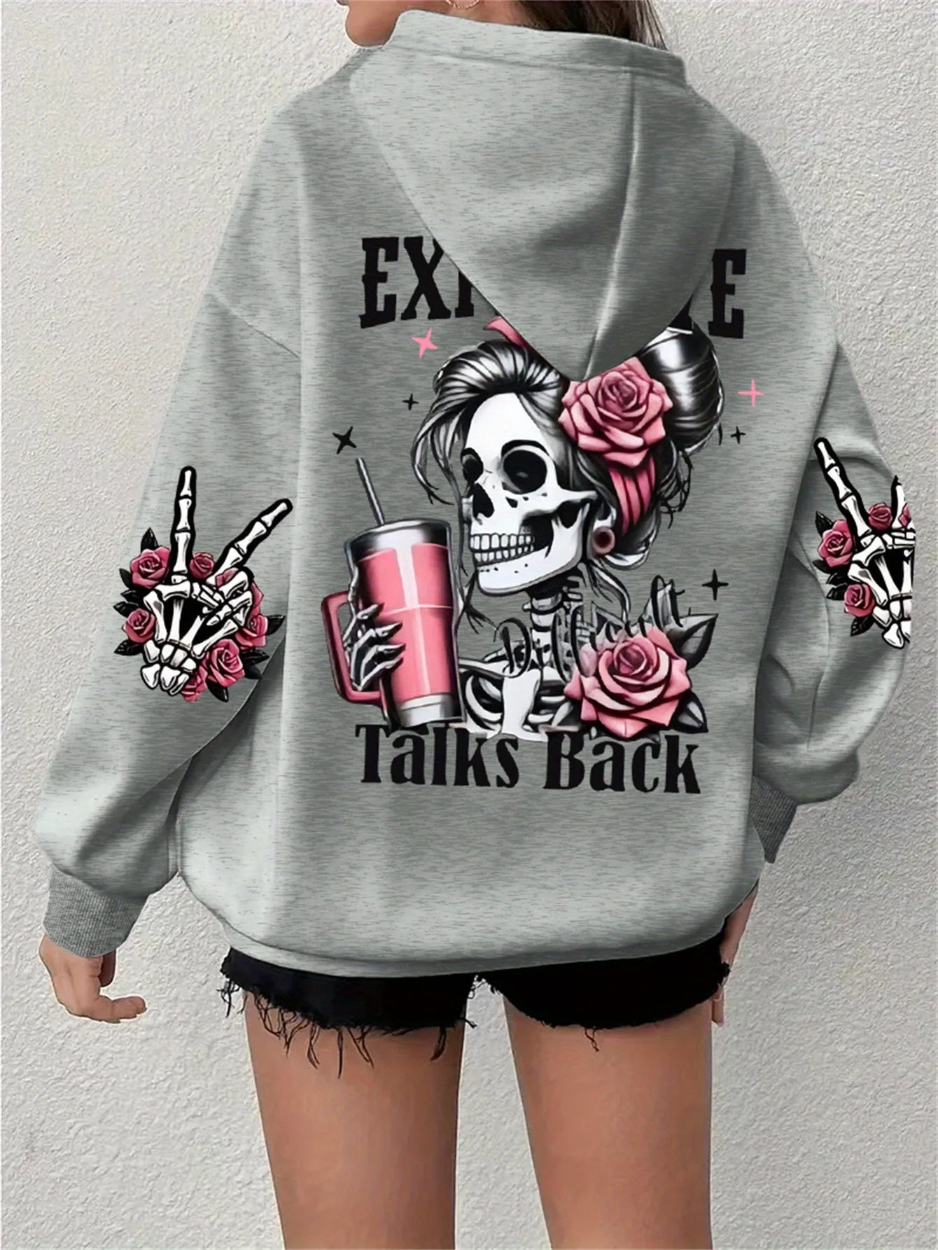 Funny Talk Back Vintage Hoodie