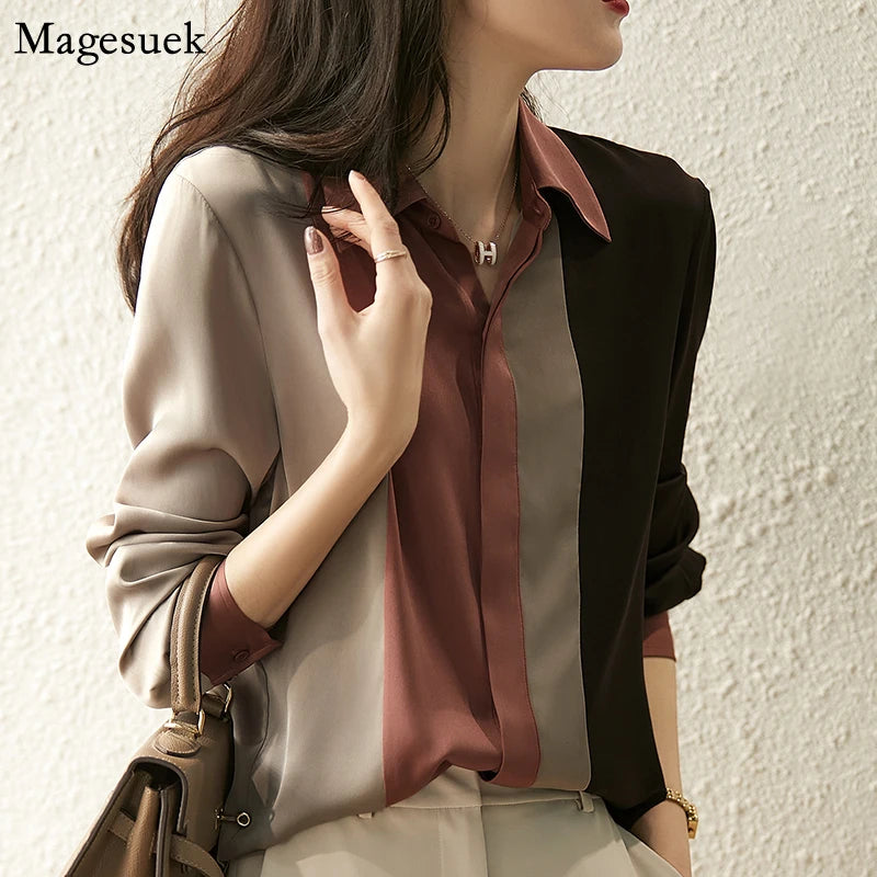 Striped Chiffon Shirt