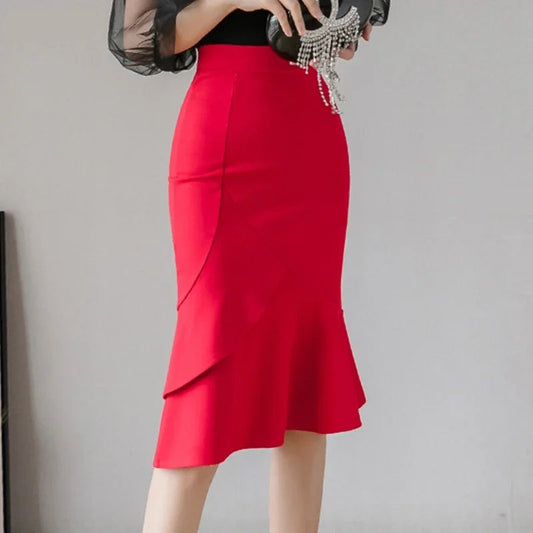 Elastic Asymmetrical Skirt