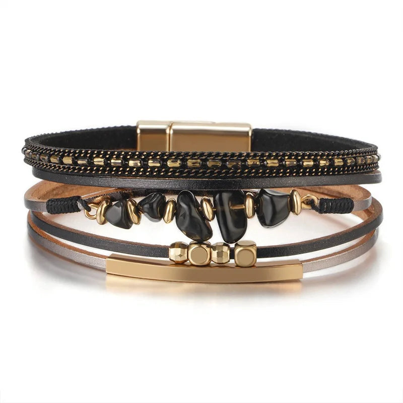 Genuine Leather Wrap Bracelet