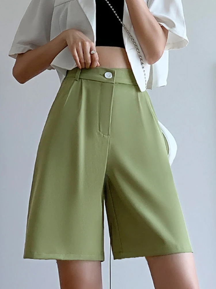 Summer Wide Leg Knee-length Shorts