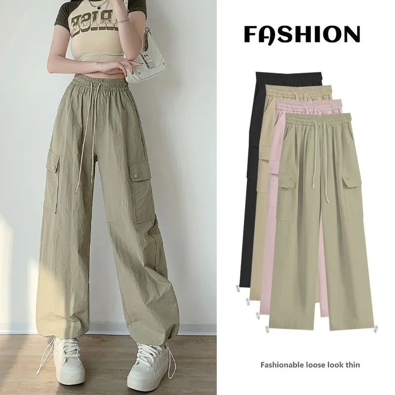 Green High Waist Wide Leg Pants