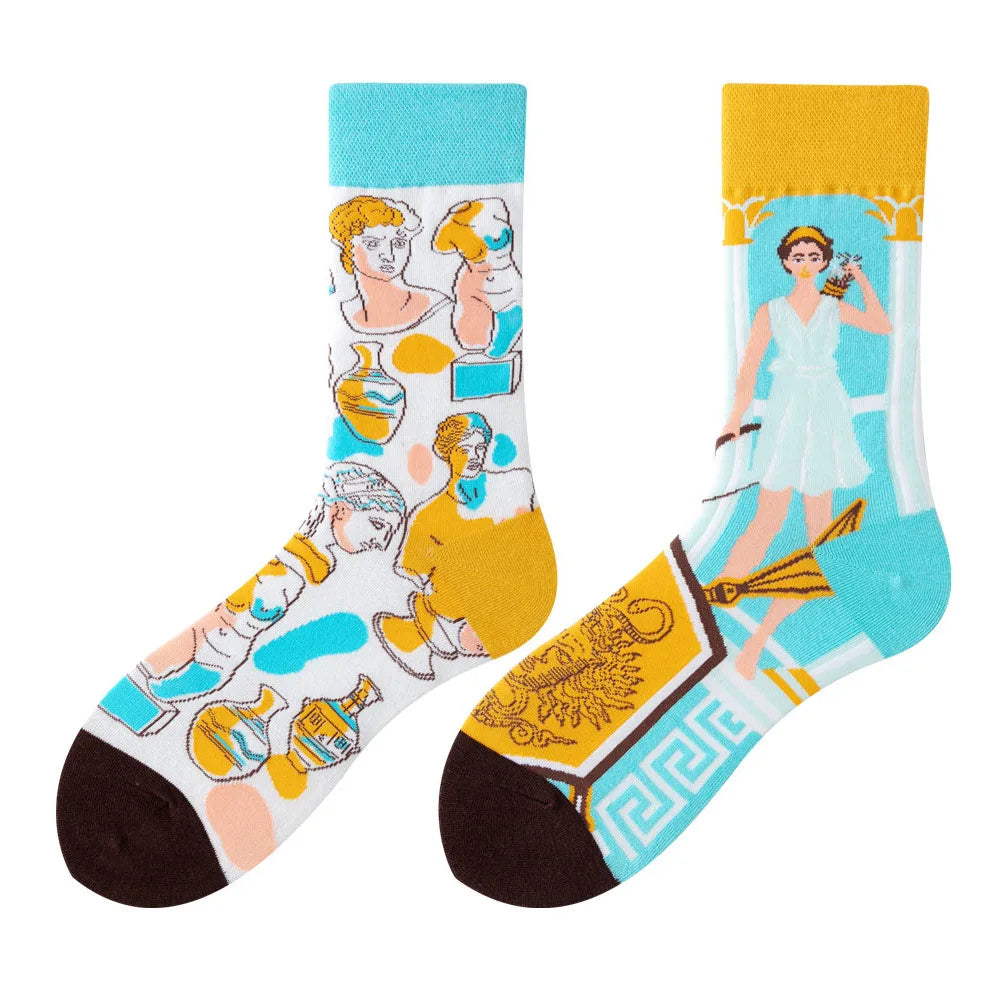 Cool Jacquard Cartoon Socks