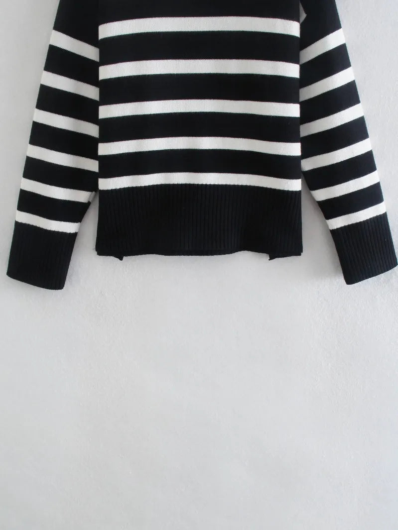Striped Print Sweater