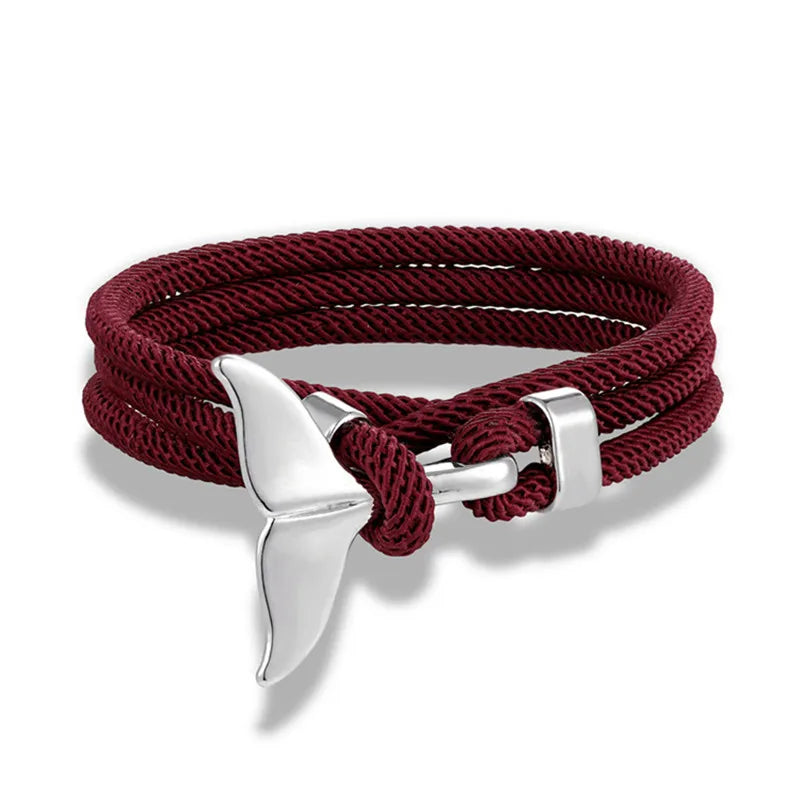 Whale Tail Anchor Multilayer Bracelet