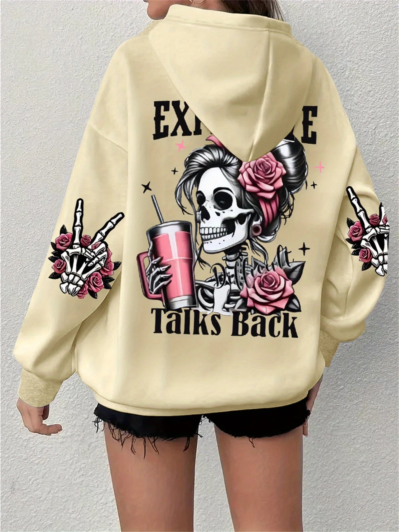 Funny Talk Back Vintage Hoodie