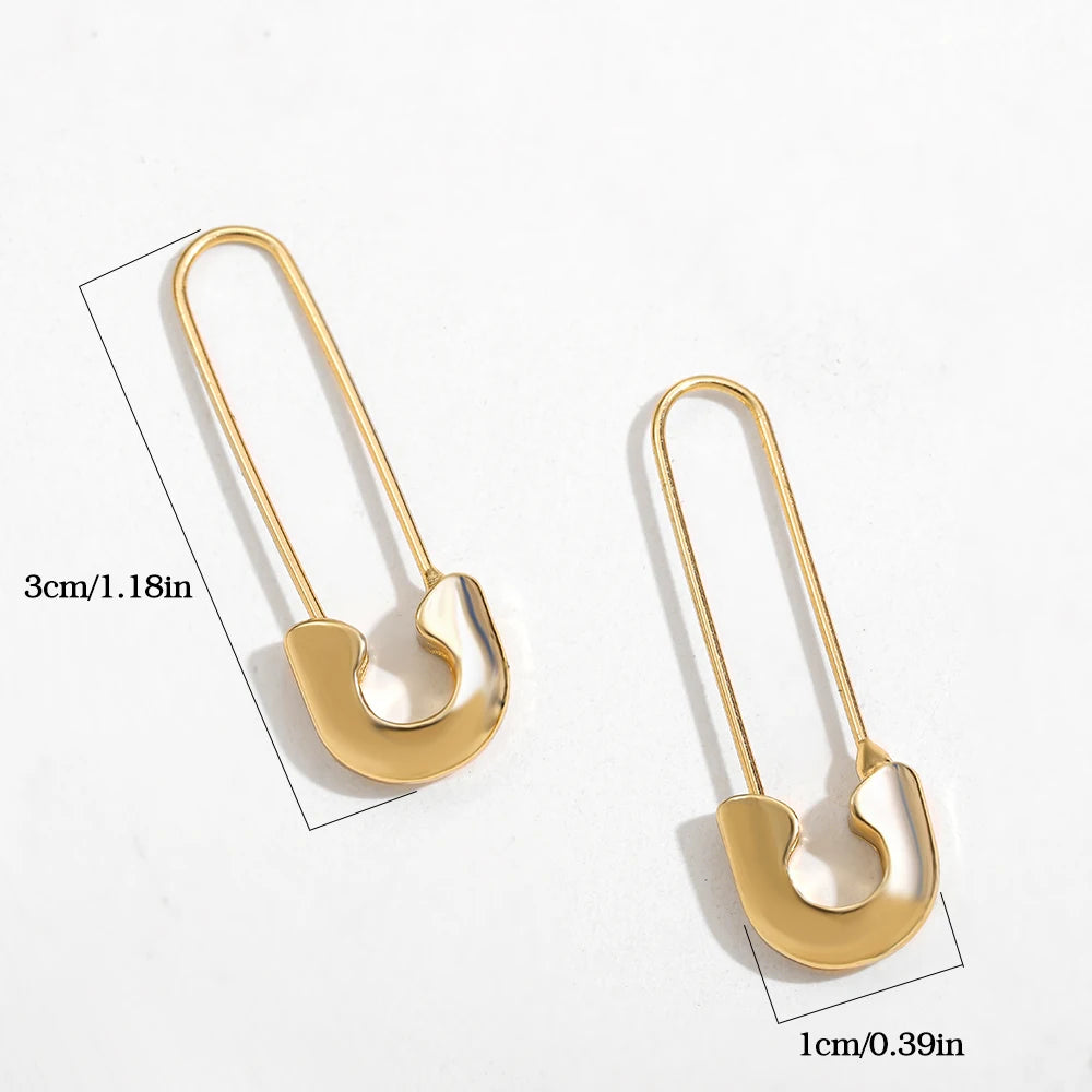 Paper Clip Pin Earrings