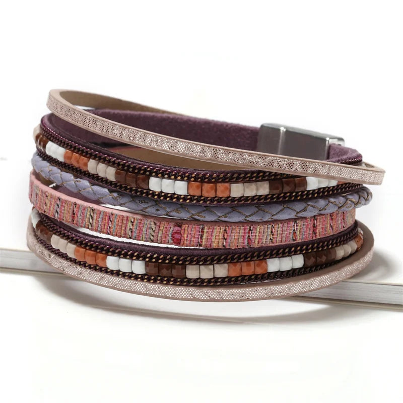 Genuine Leather Wrap Bracelet