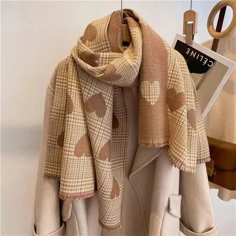 Double Sided Plaid Scarf