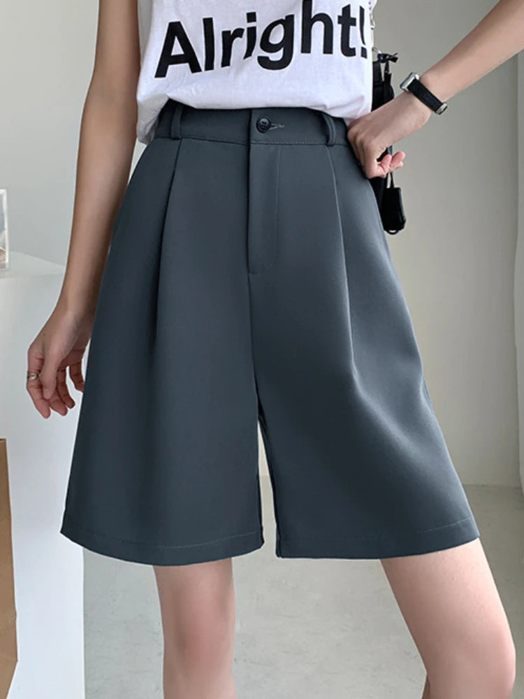 Summer Wide Leg Knee-length Shorts