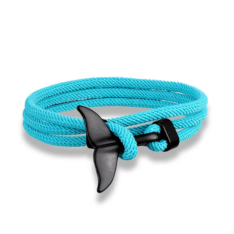 Whale Tail Anchor Multilayer Bracelet