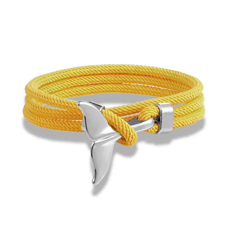 Whale Tail Anchor Multilayer Bracelet
