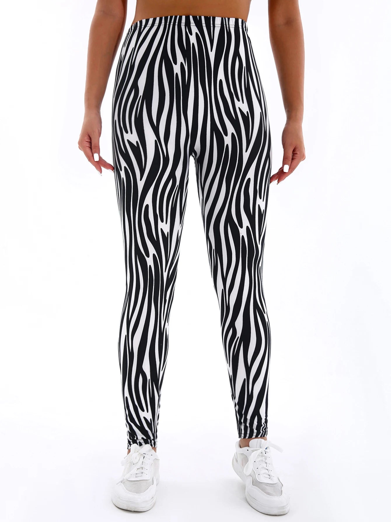 Casual Stripe Workout Leggings