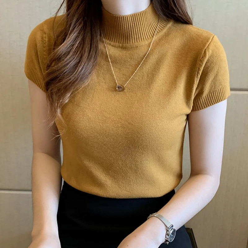 Turtleneck Knitted Shirt