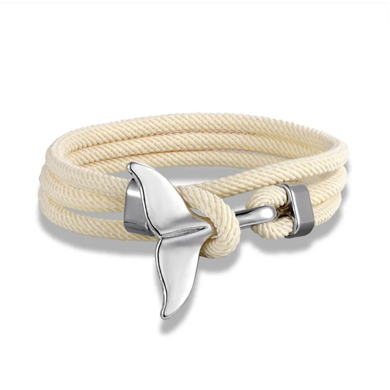 Whale Tail Anchor Multilayer Bracelet